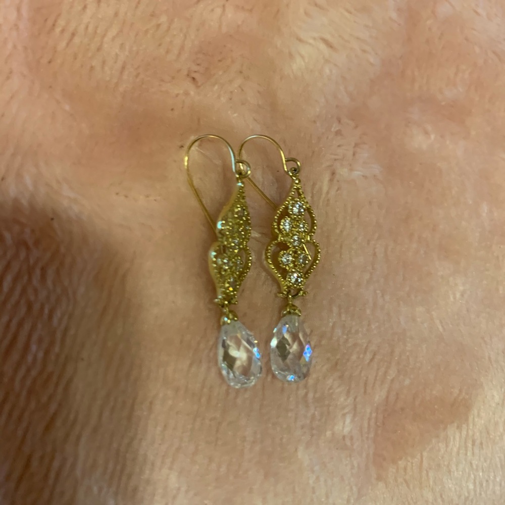 Estate solid 14kt Dominique earrings